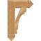 Ekena Millwork Merced Arts & Crafts Rough Sawn Bracket, Western Red Cedar, 4"W x 14"D x 22"H BKT04X14X22MRC03RWR - alternate 2